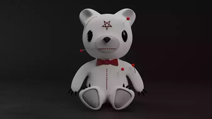 Demon Teddy Bear 3D model