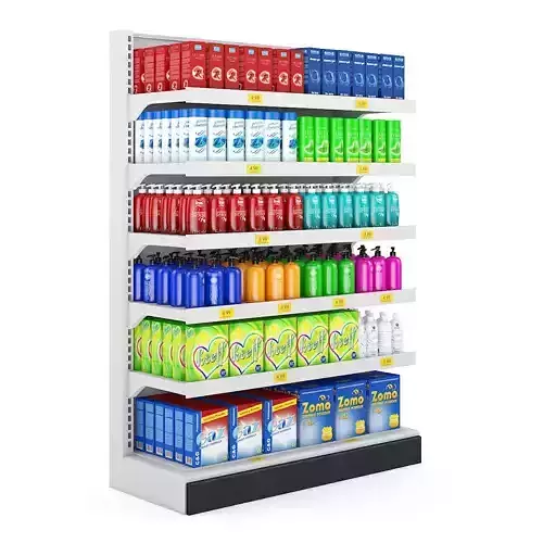 Supermarket Shelf 3D model