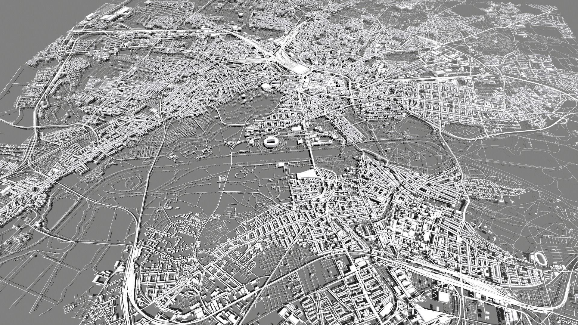 Cityscape Leipzig Germany 3D model_10