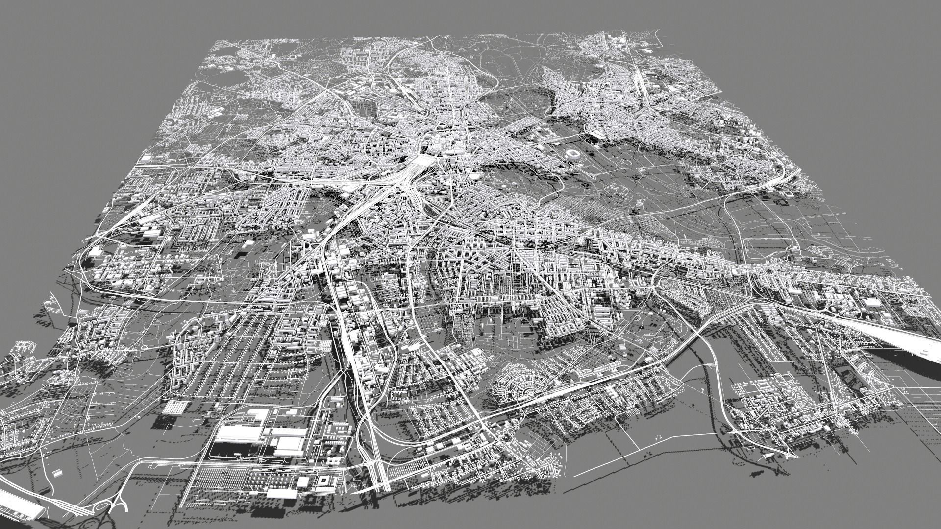 Cityscape Leipzig Germany 3D model_2