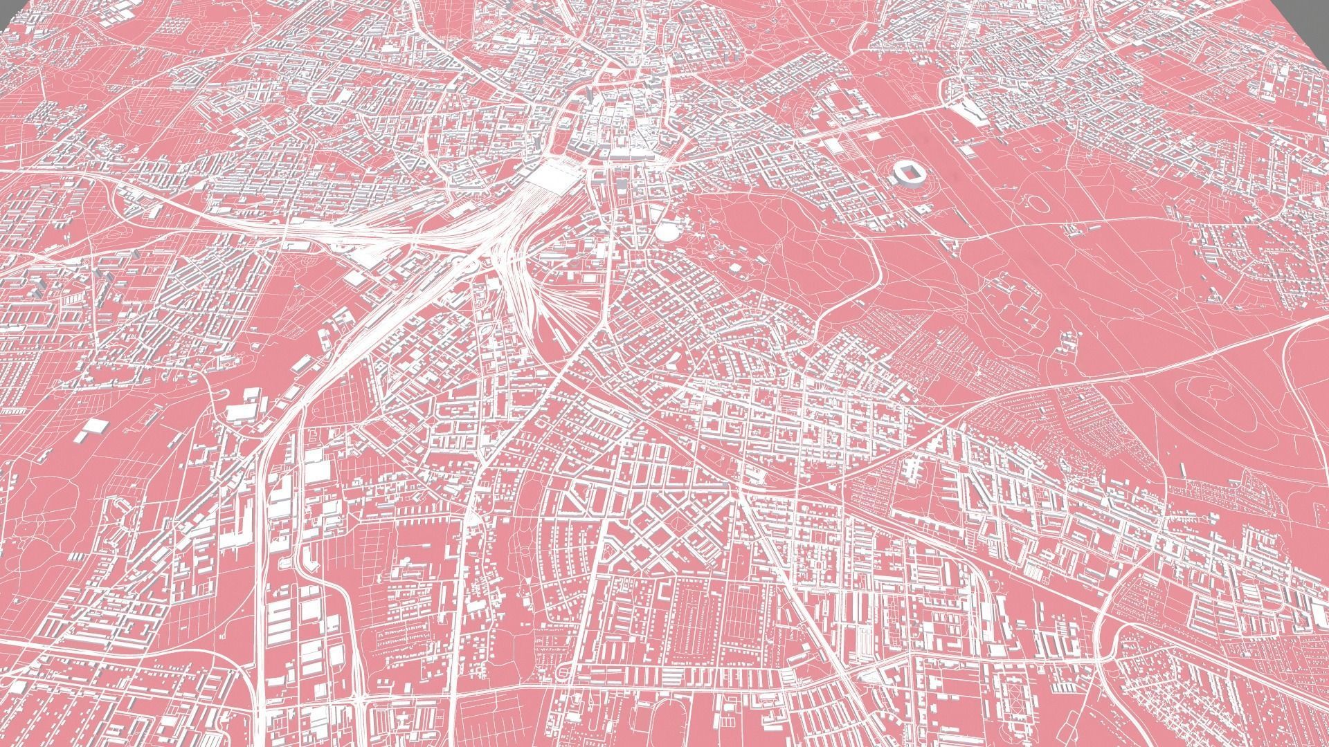 Cityscape Leipzig Germany 3D model_8