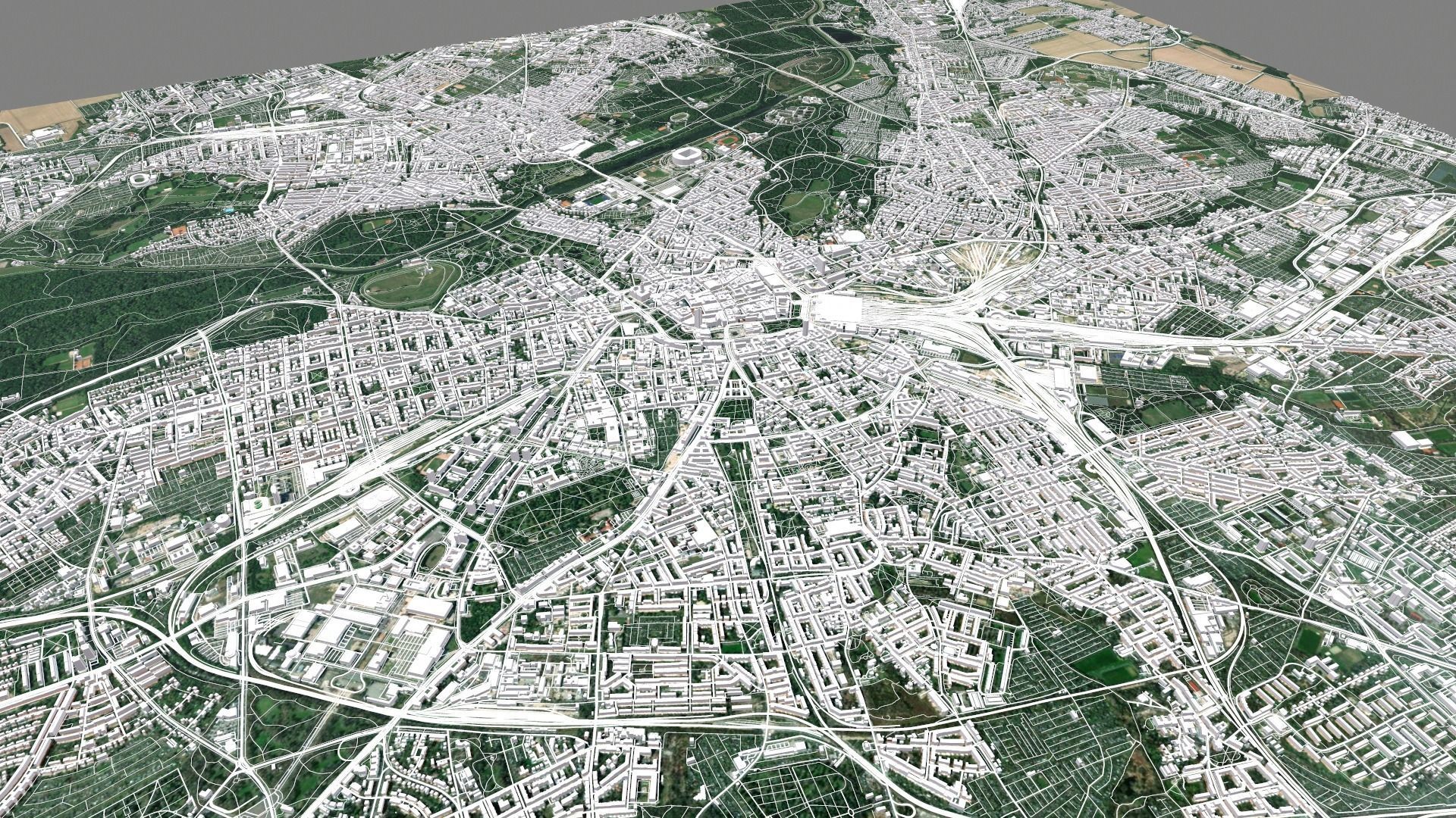 Cityscape Leipzig Germany 3D model_13