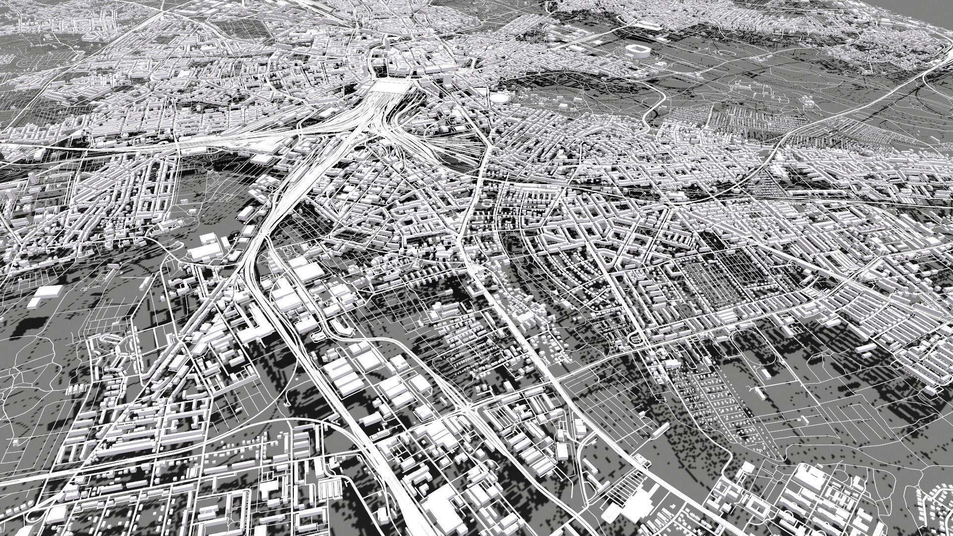 Cityscape Leipzig Germany 3D model_12