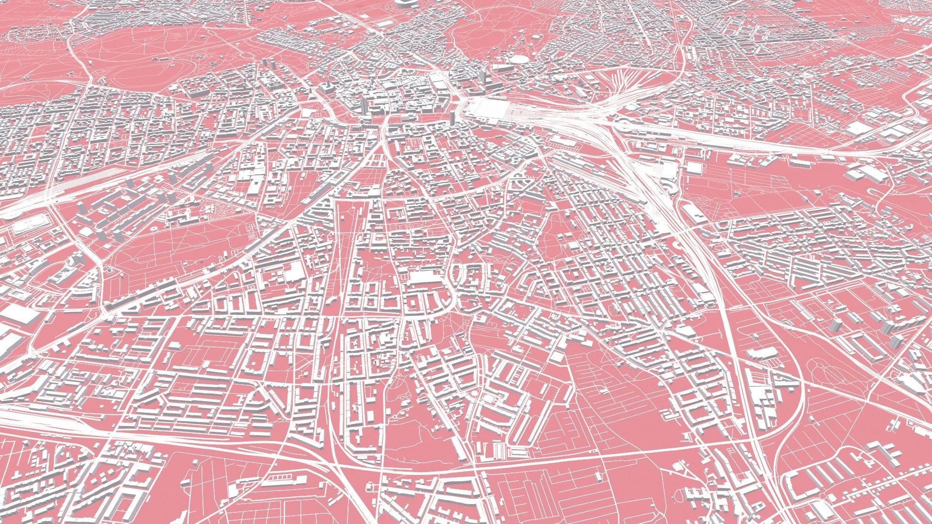 Cityscape Leipzig Germany 3D model_7