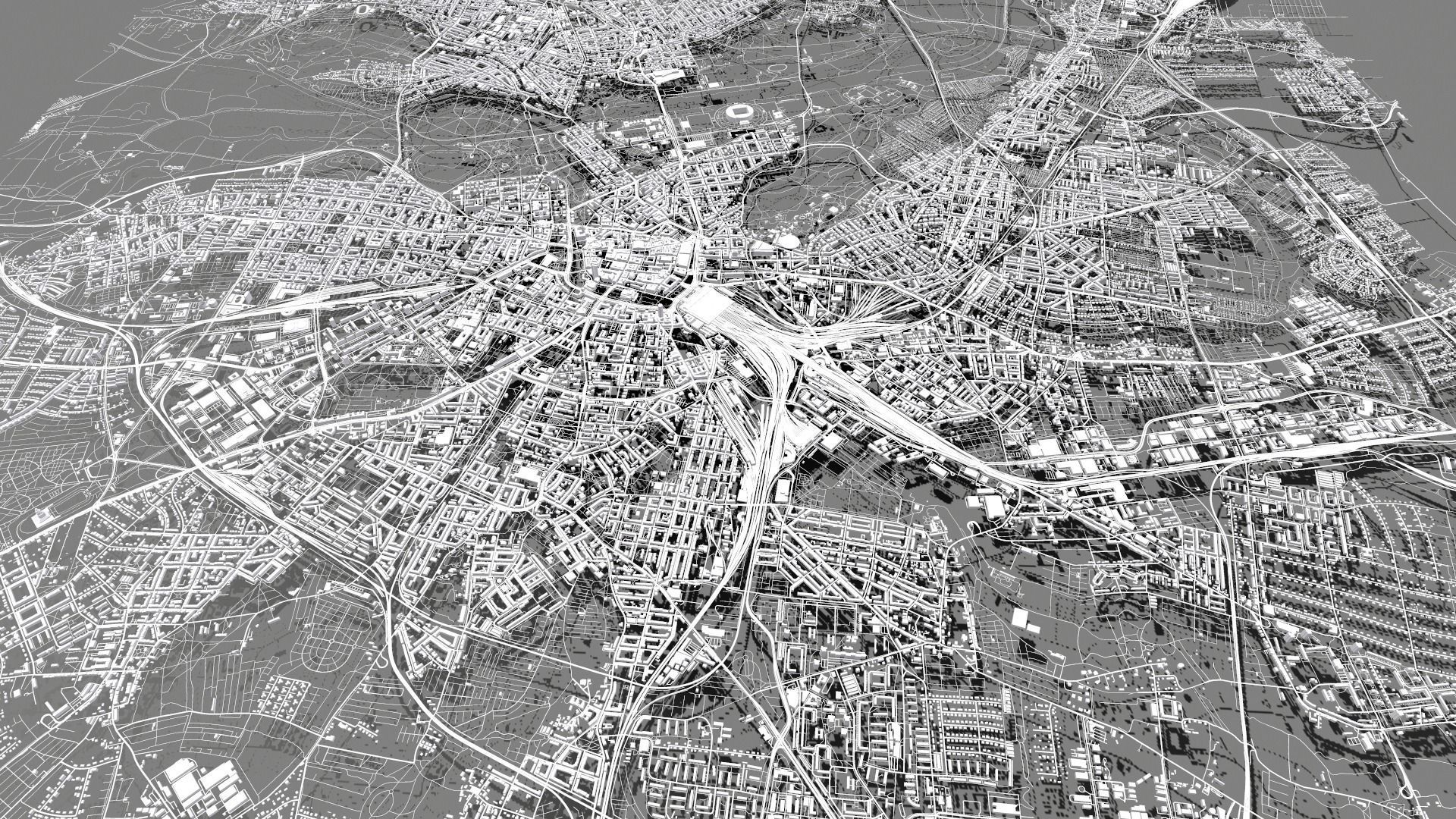 Cityscape Leipzig Germany 3D model_11