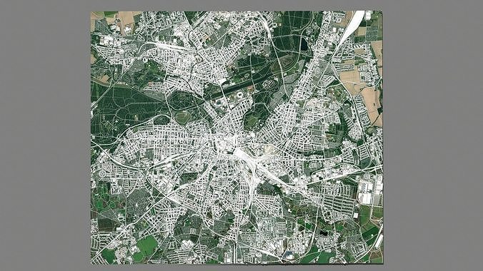 Cityscape Leipzig Germany 3D model 3