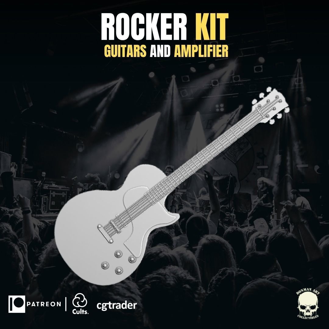 Rocker Kit for action figures 3D print model_13