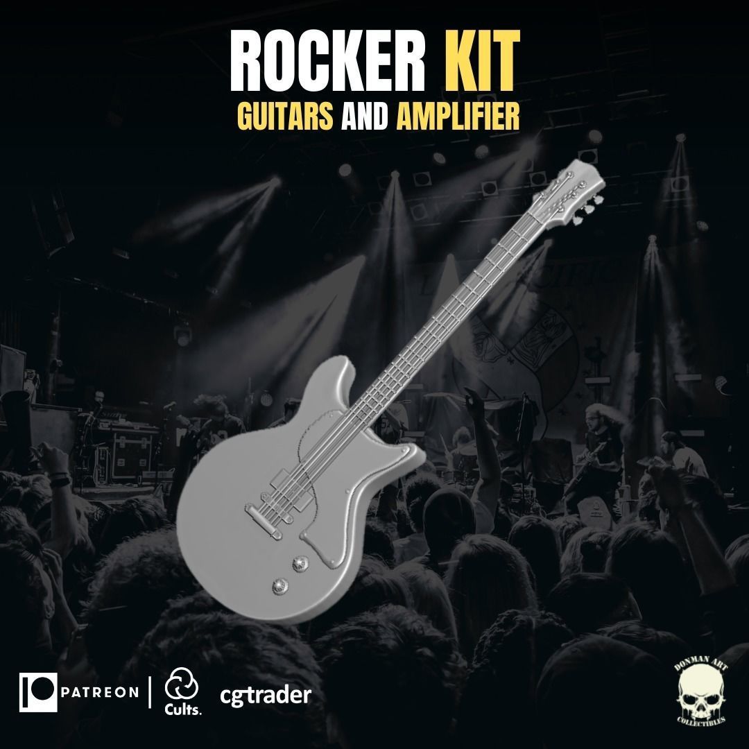 Rocker Kit for action figures 3D print model_7