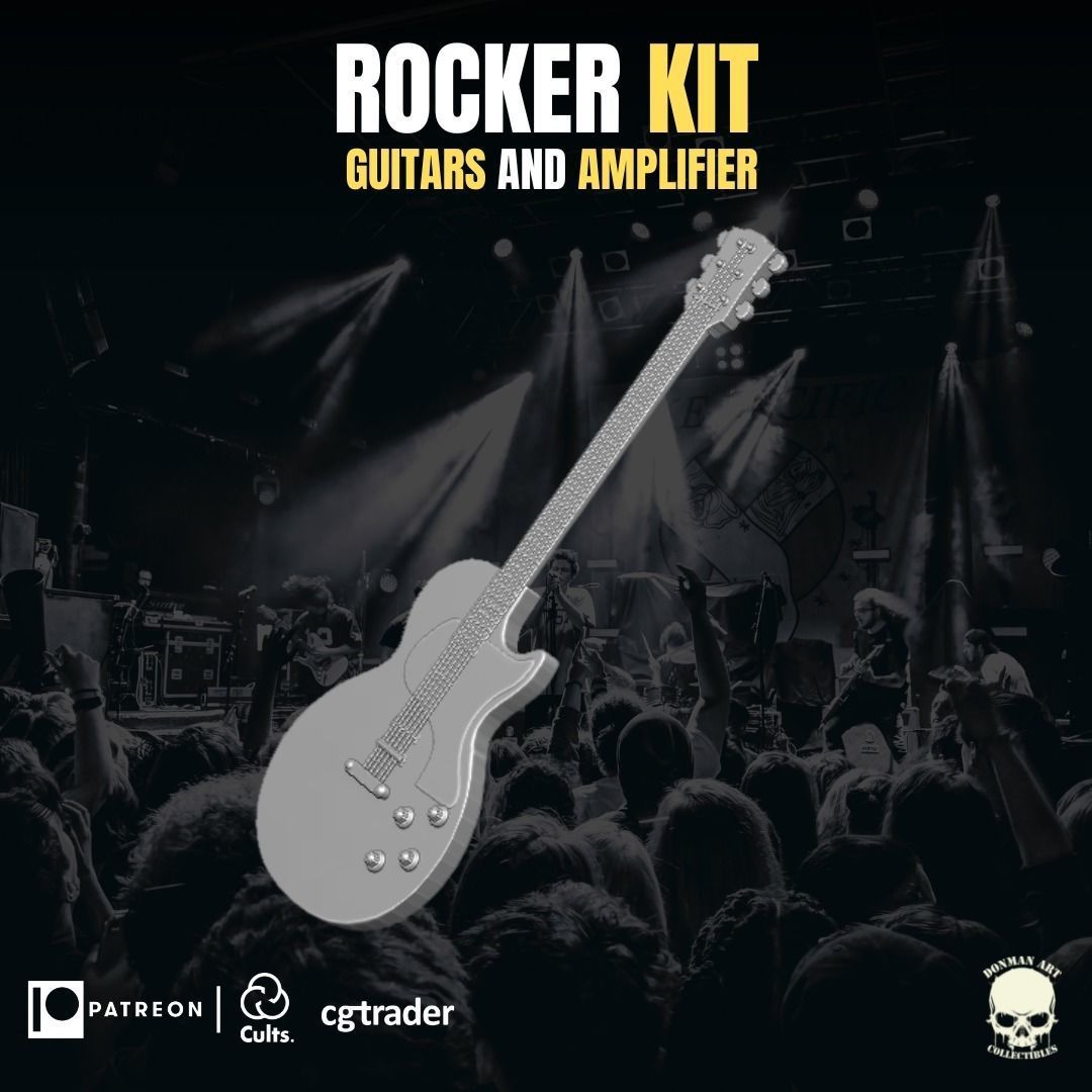 Rocker Kit for action figures 3D print model_6