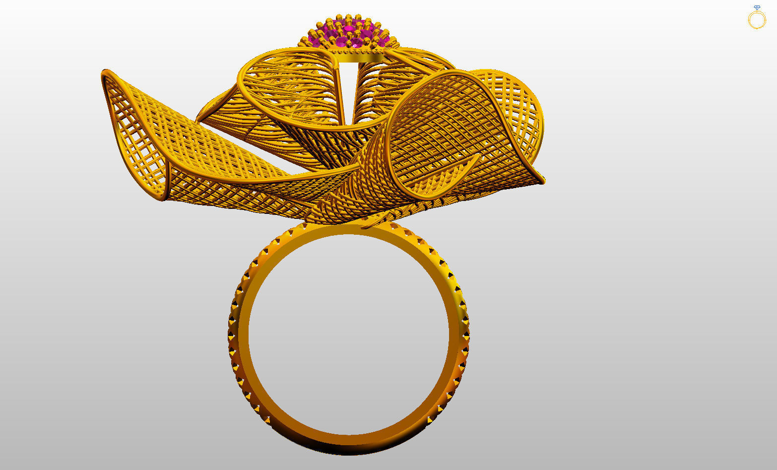 TURKISH STYLE RING CLASS RING 3D print model_21