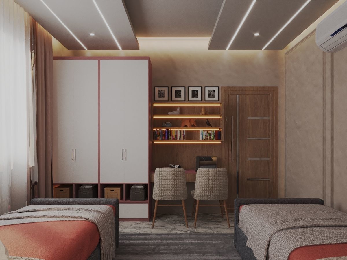 Bedroom 3D model interior scene Free 3D model_1