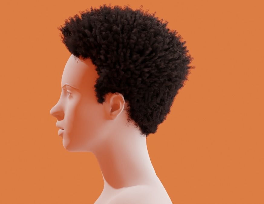 Miles Hair 3D model_9