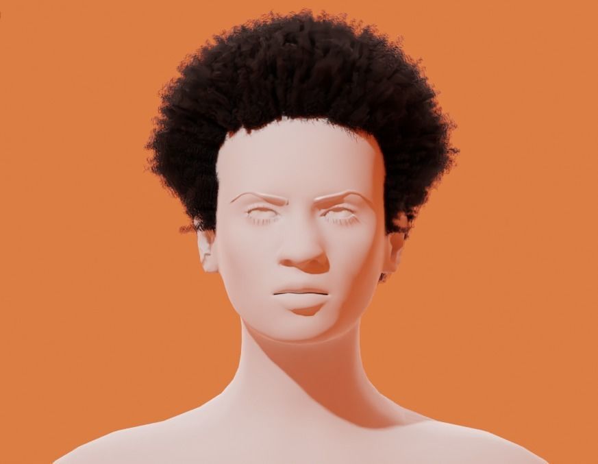 Miles Hair 3D model_1