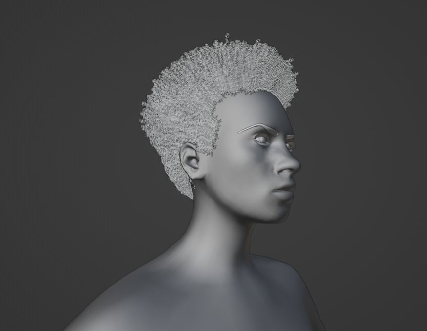 Miles Hair 3D model_8