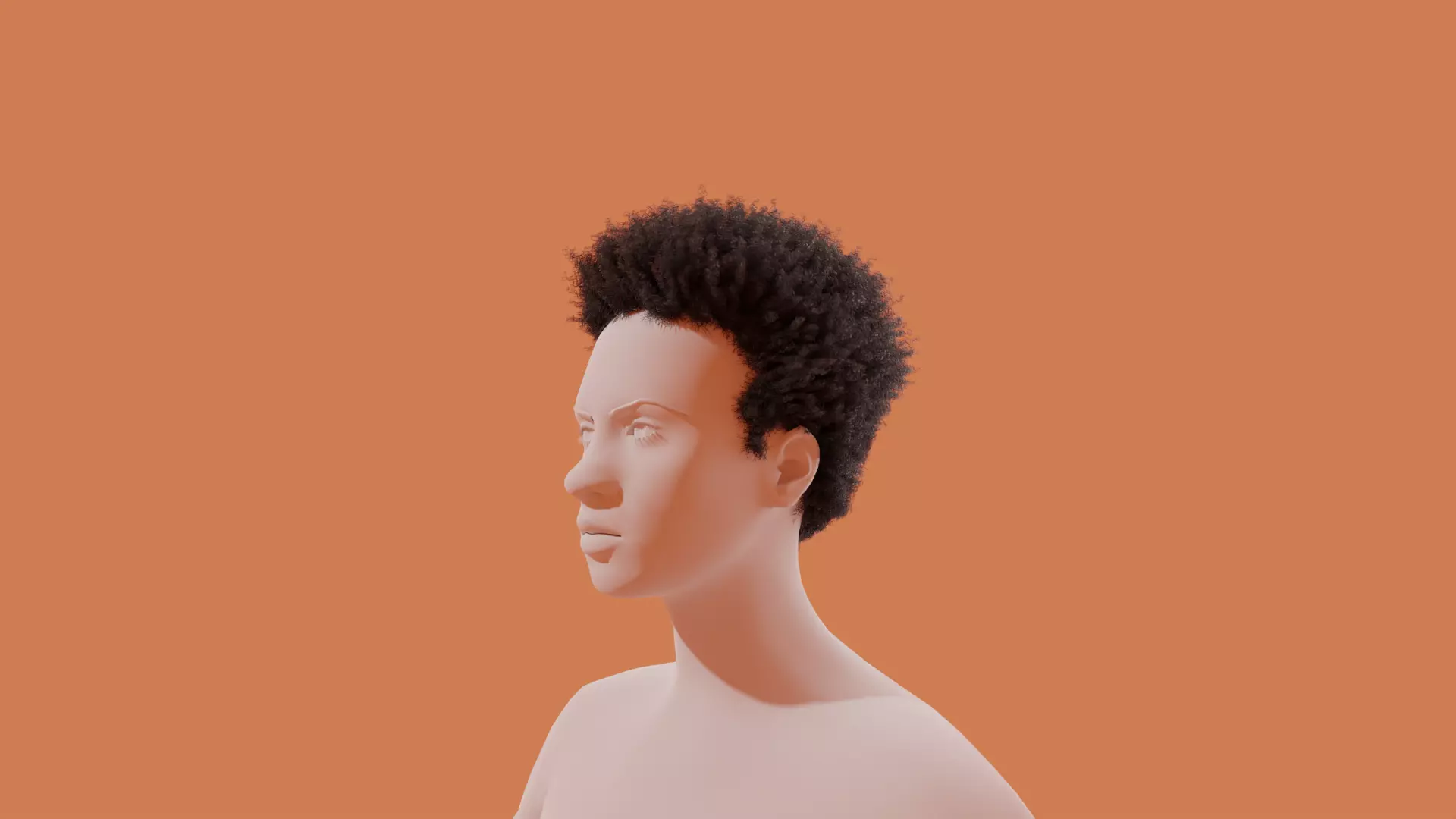 Miles Hair 3D model_0