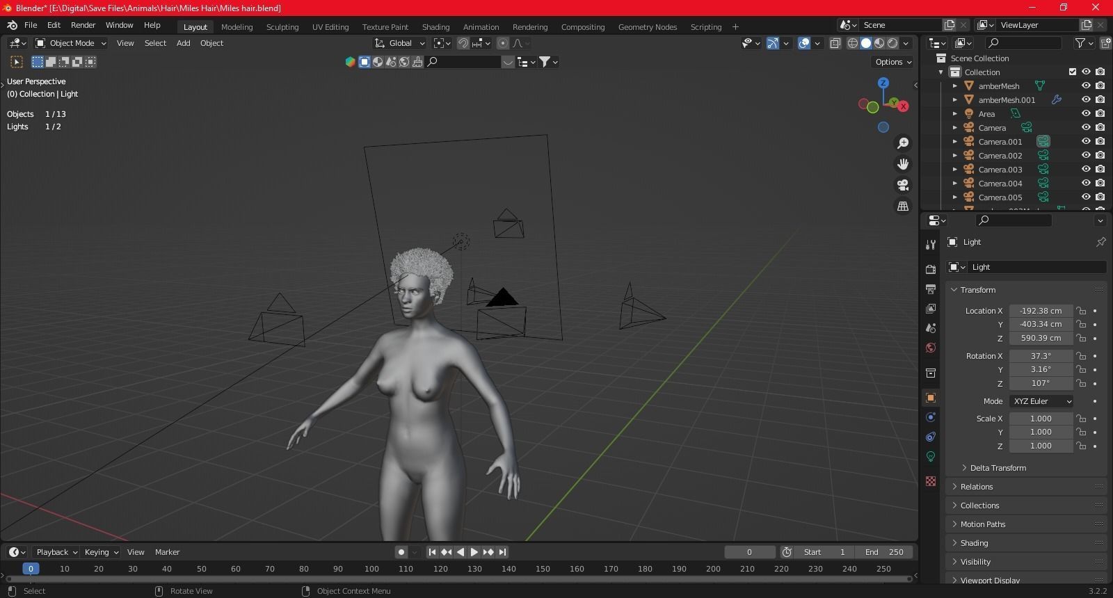 Miles Hair 3D model_17