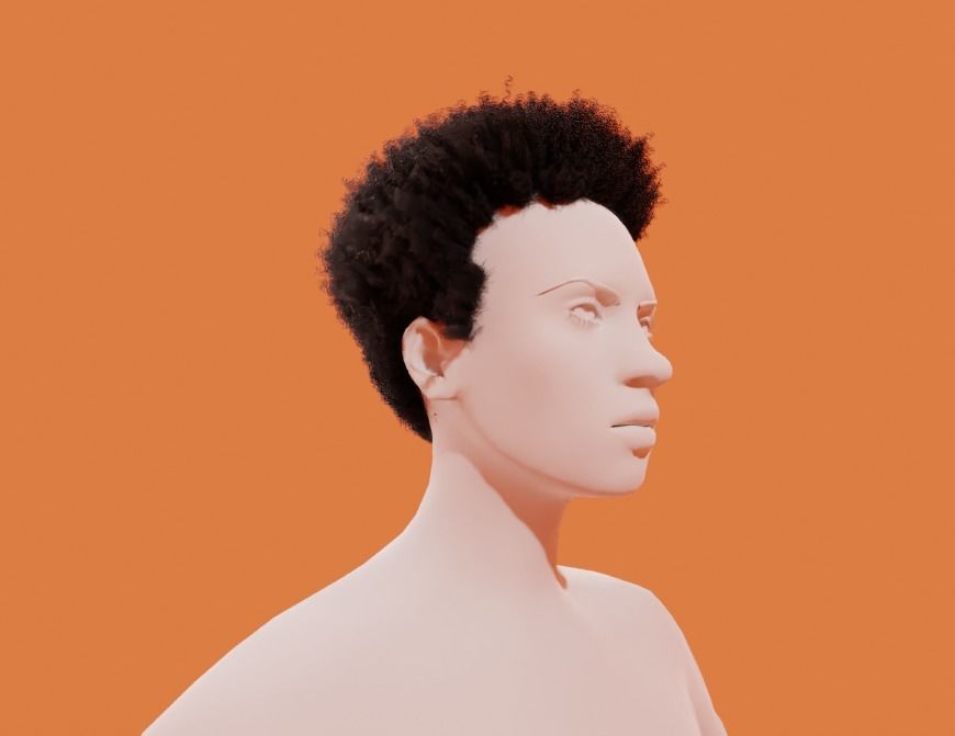 Miles Hair 3D model_7