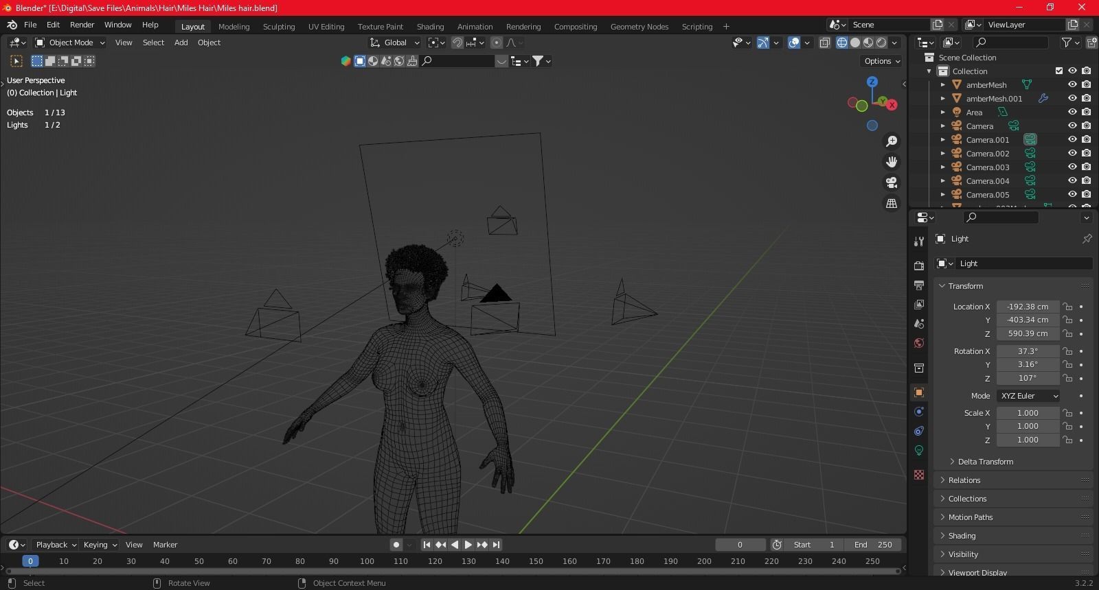 Miles Hair 3D model_18