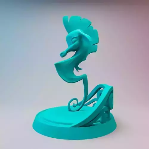 Seahorse disney style 3D print model