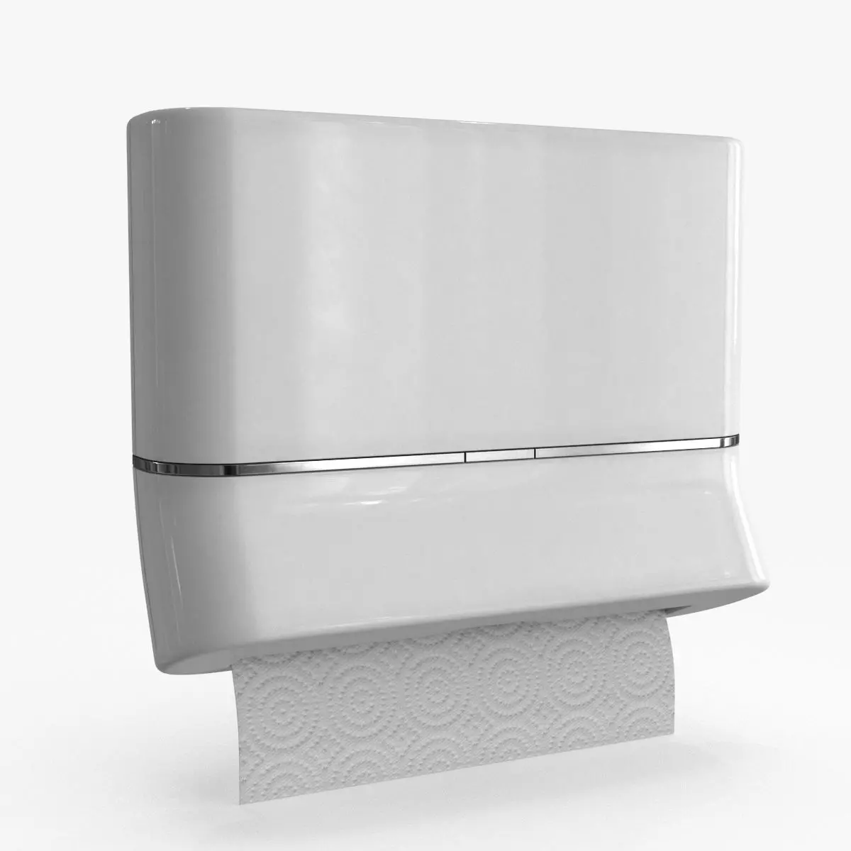 Paper Towel Dispenser Low-poly 3D model