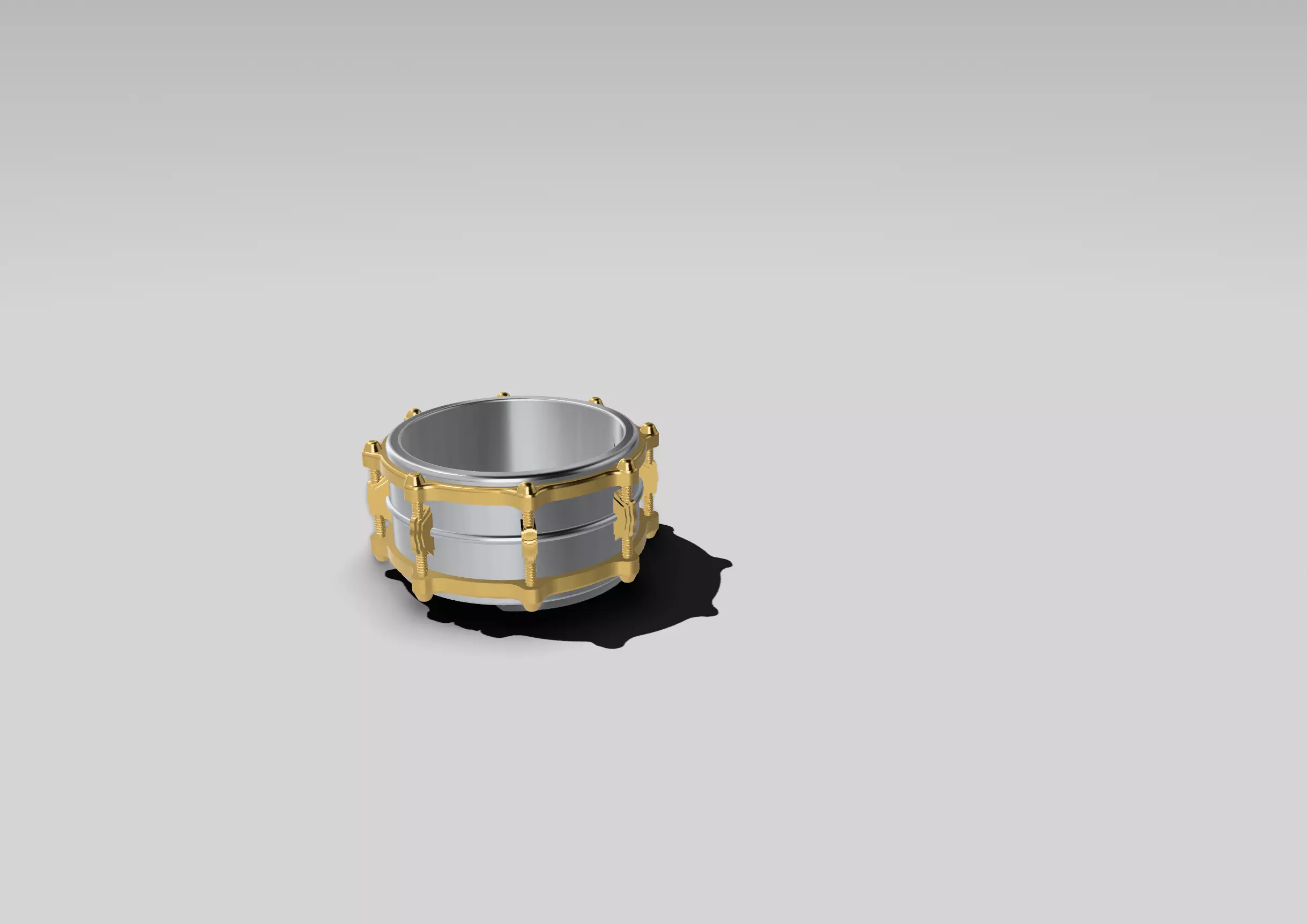 snare drum ring ludwig version  3D print model_0