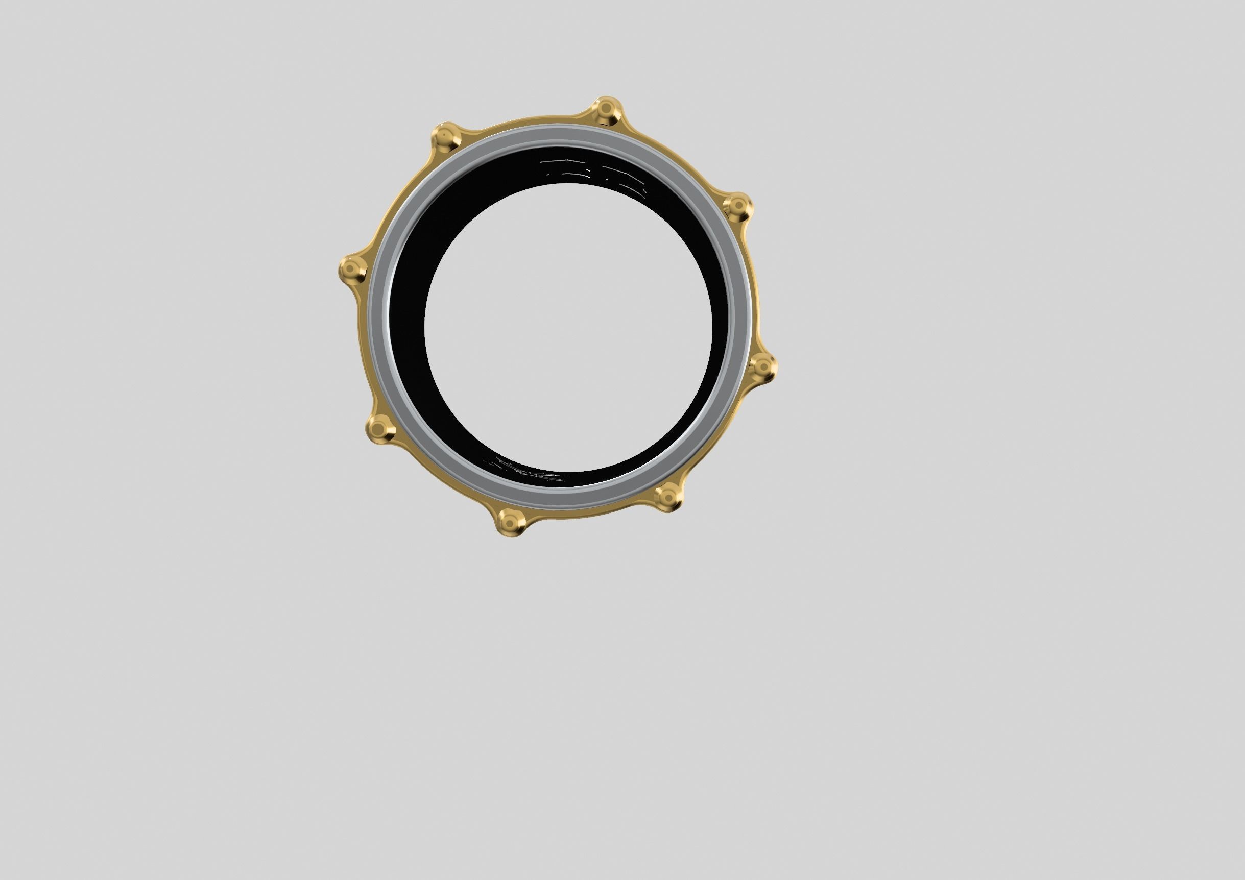 snare drum ring ludwig version  3D print model_2
