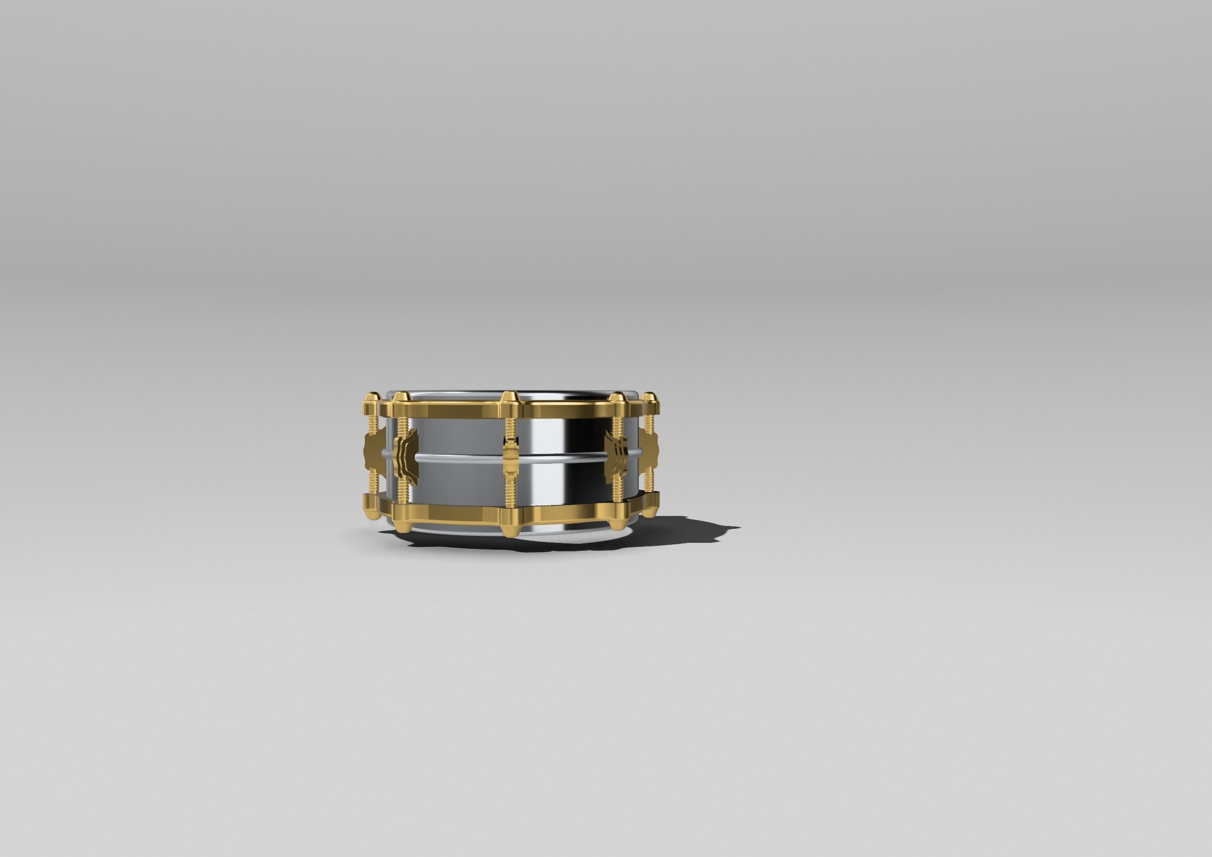 snare drum ring ludwig version  3D print model_1