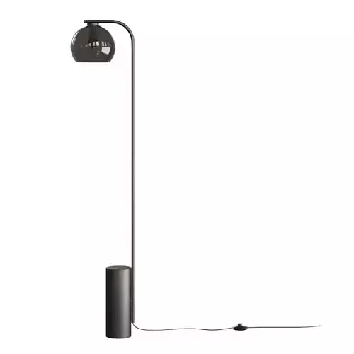 Crate and barrel Arren Black Floor Lamp
