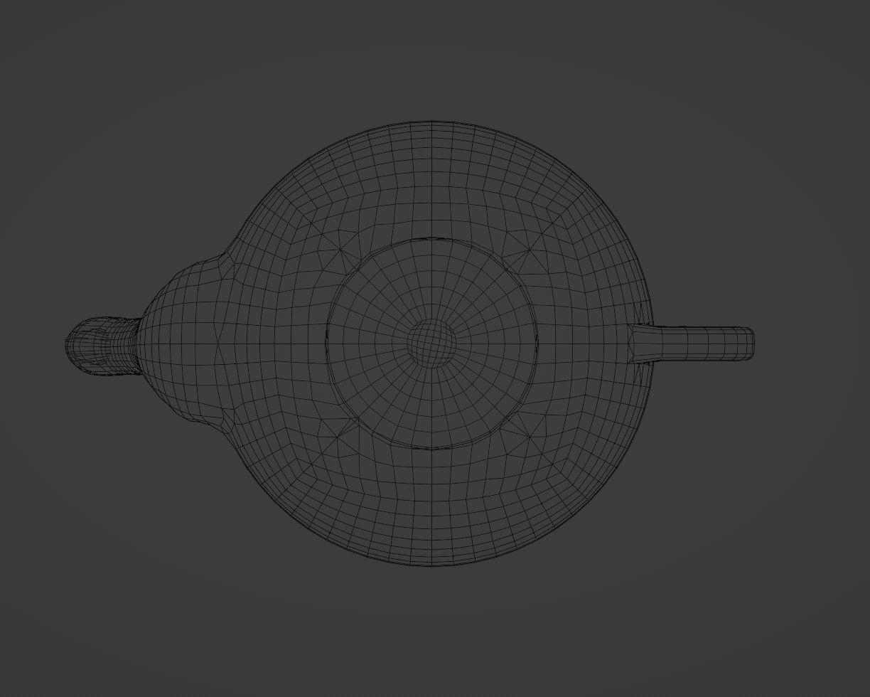 Teapot russian Low-poly 3D model_7