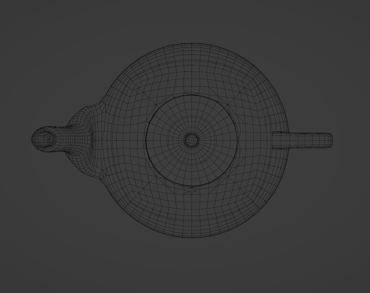 Teapot russian Low-poly 3D model_11