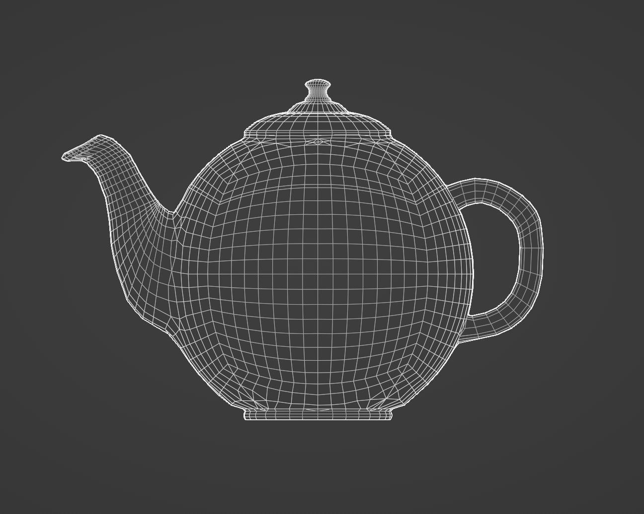 Teapot russian Low-poly 3D model_8