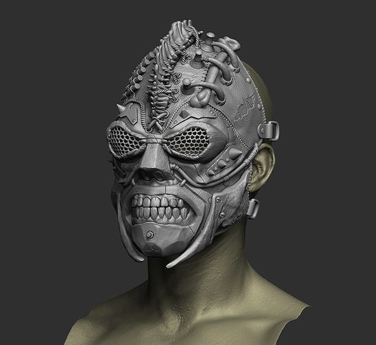Post Apocalyptic Wasteland Full Face Mask 3D print model