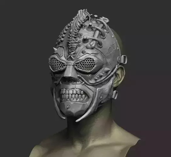 Post Apocalyptic Wasteland Full Face Mask 3D print model