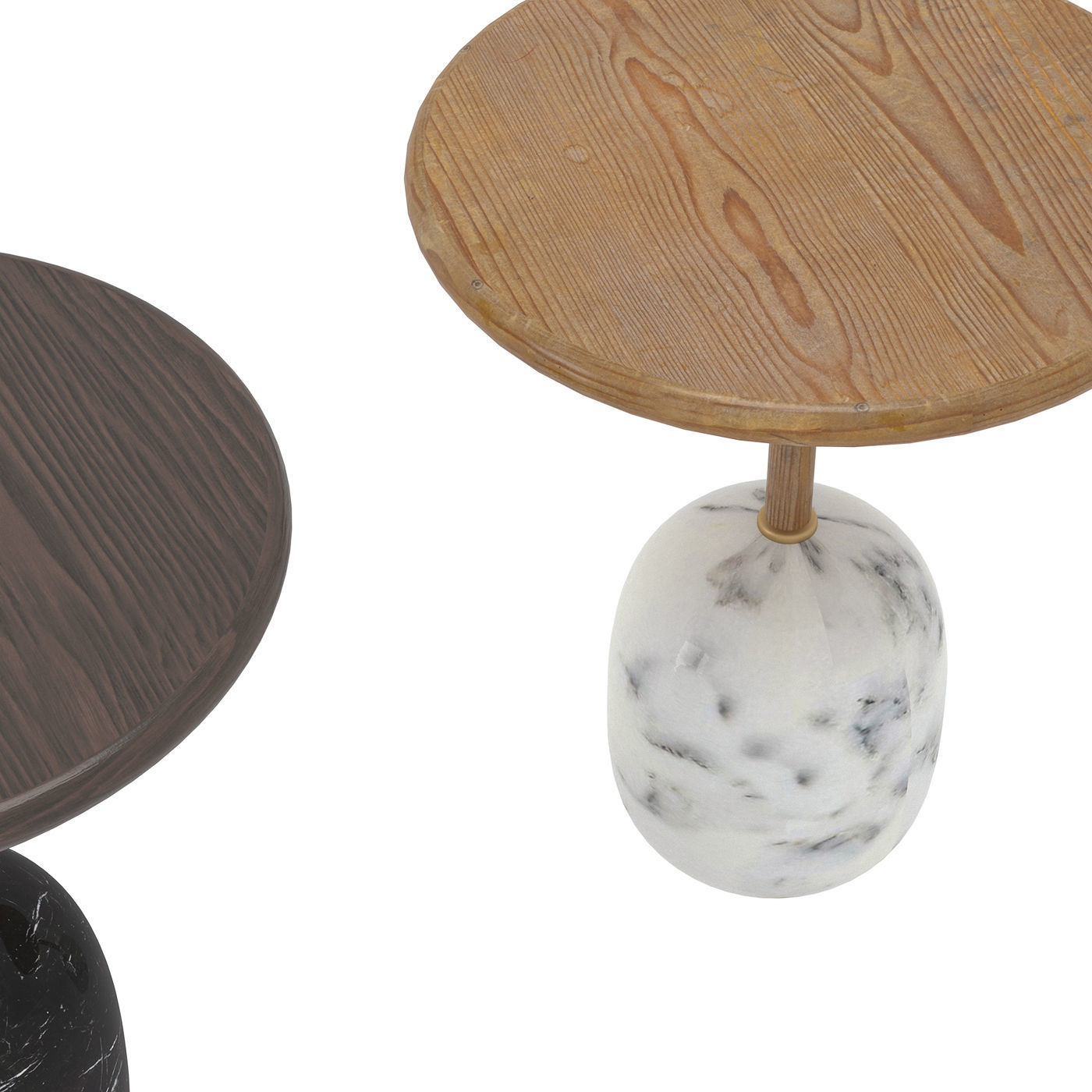 Bottini Marble Coffee Table Low-poly 3D model_3