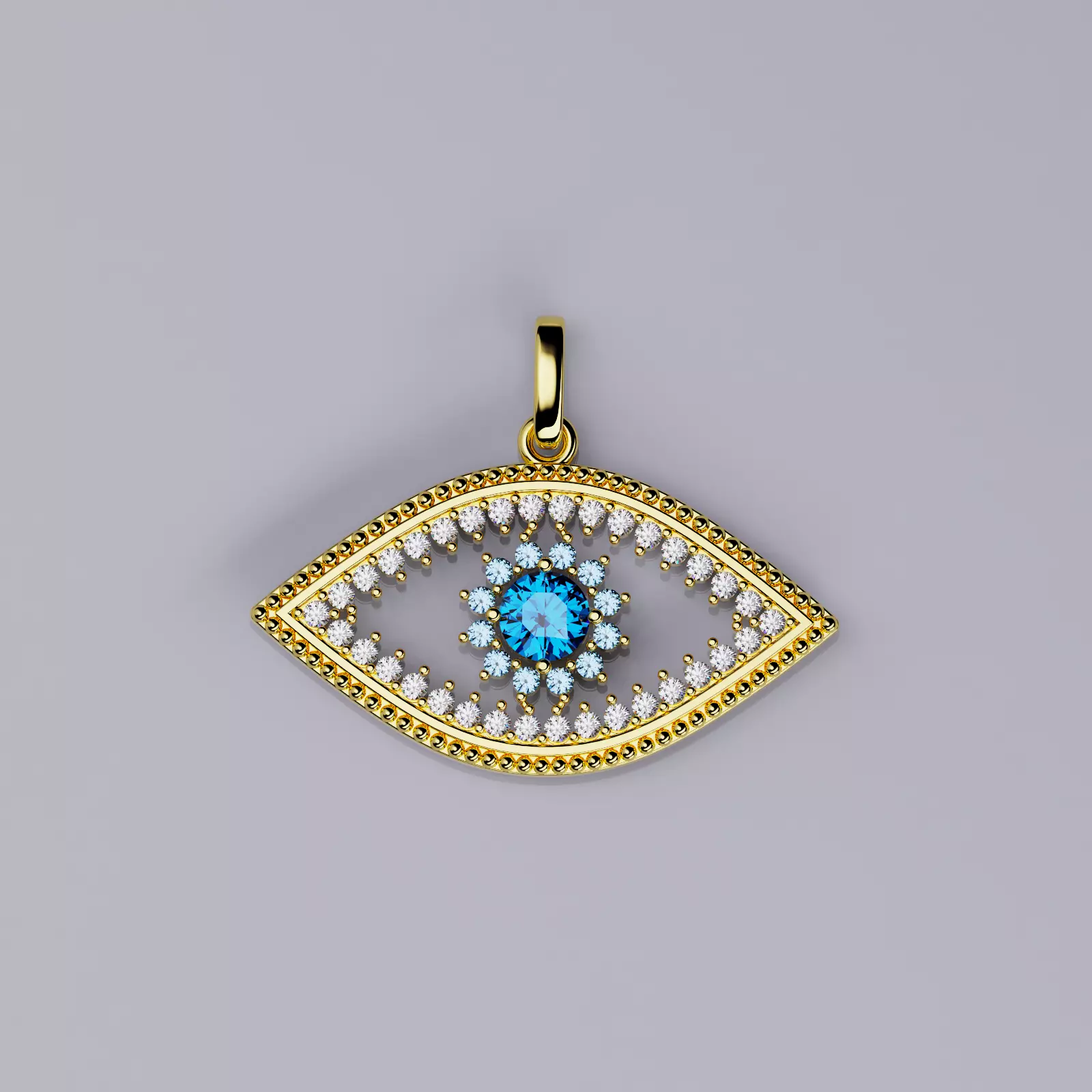 Pendant All-seeing eye 3D print model