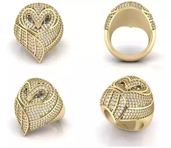 Owl Diamond ring 