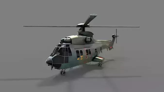 Army Green Chopper 3D model
