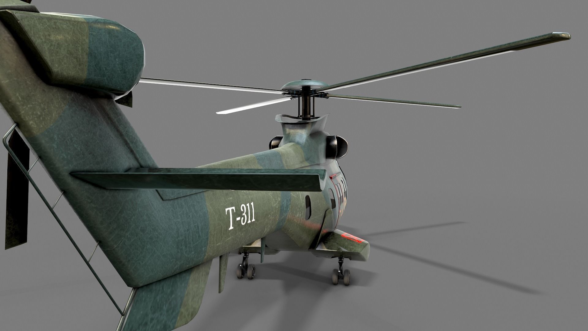 Army Green Chopper 3D model | CGTrader