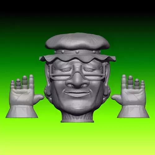 Titere abuela Caperucita-Little Red Riding Hood grandma puppet Free 3D print model