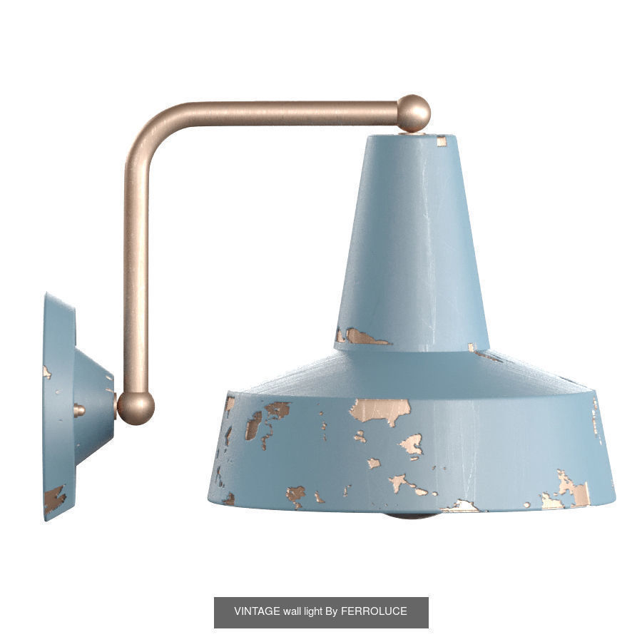 FERROLUCE vintage lamp bundle 3D Model Collection_1