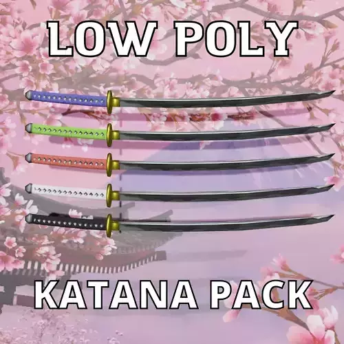 LOW POLY KATANA PACK