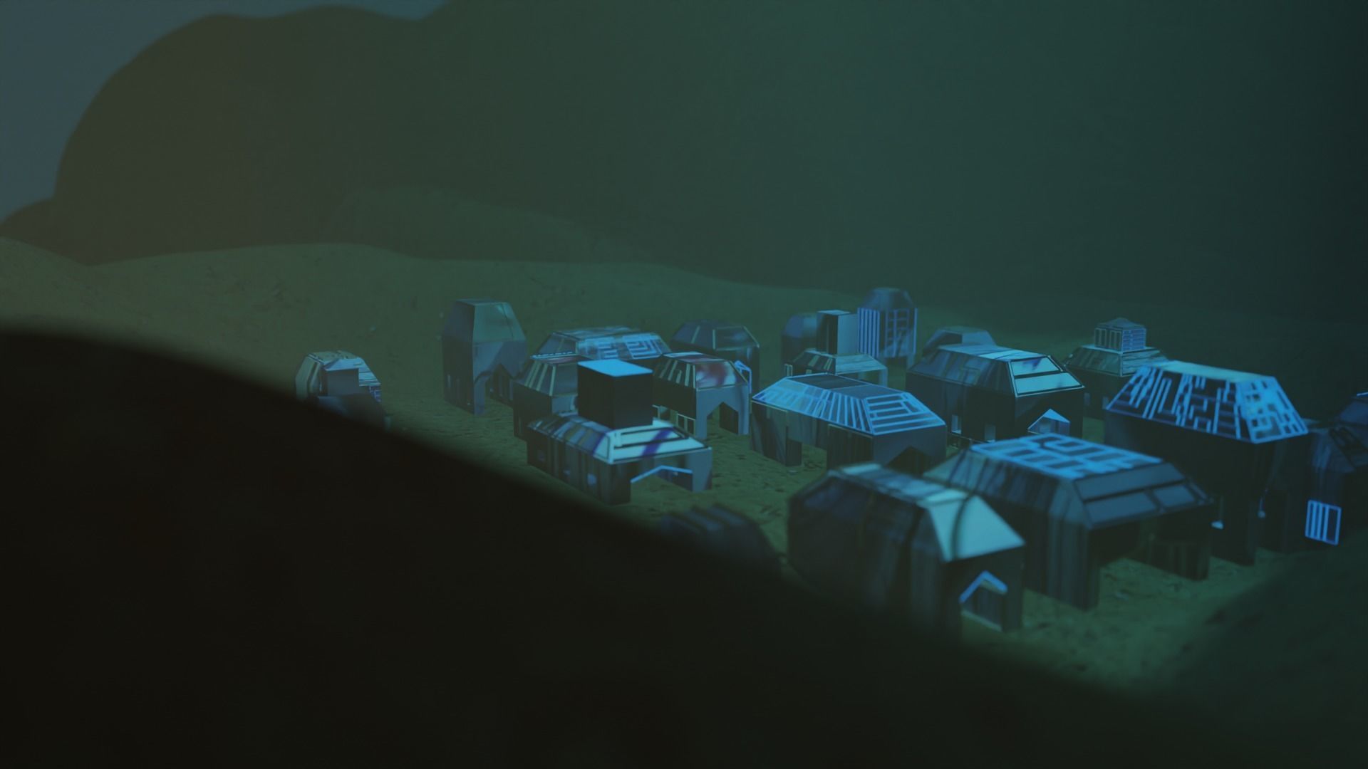 Scifi City Kitbash Building 3D model_5