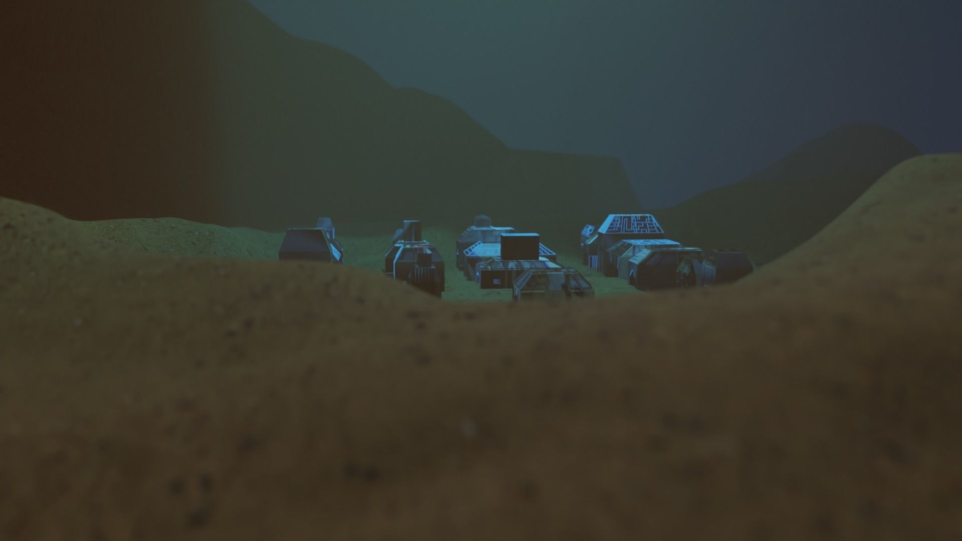 Scifi City Kitbash Building 3D model_3