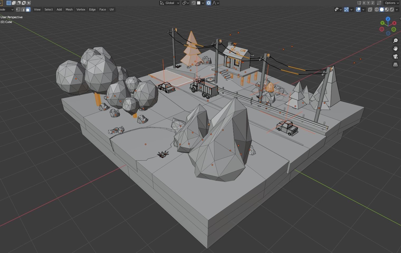 3d Scene of babol countryside  3D model_4