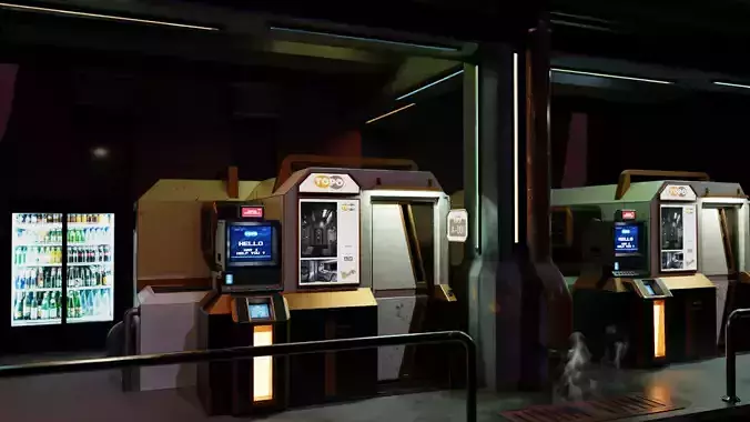 Sci-fi Modular  Low-poly 3D model Low-poly 3D model