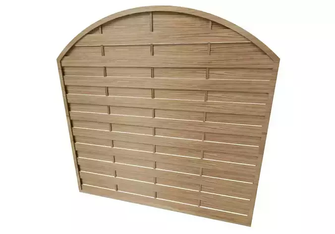 Arc wooden fence for garden