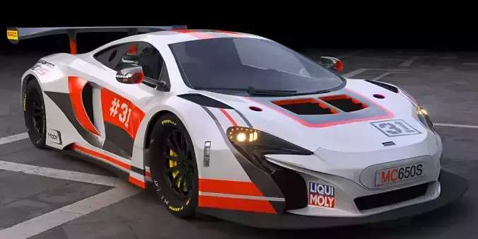 Mclaren 650s GT3  3D model