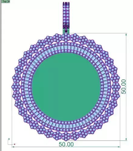 Baguettes Memory Pendant