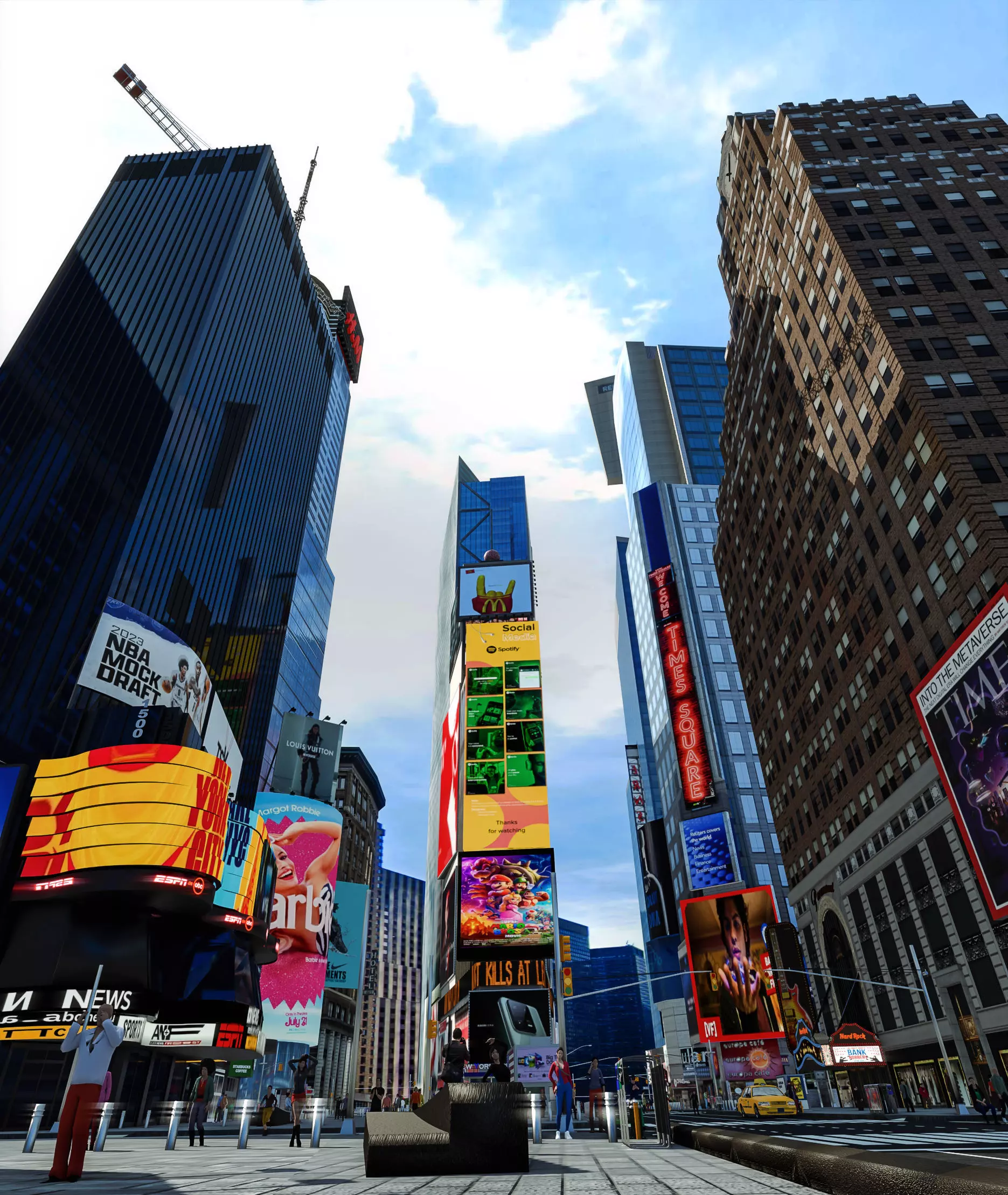 TIMES SQUARE - BROADWAY 3D model_0
