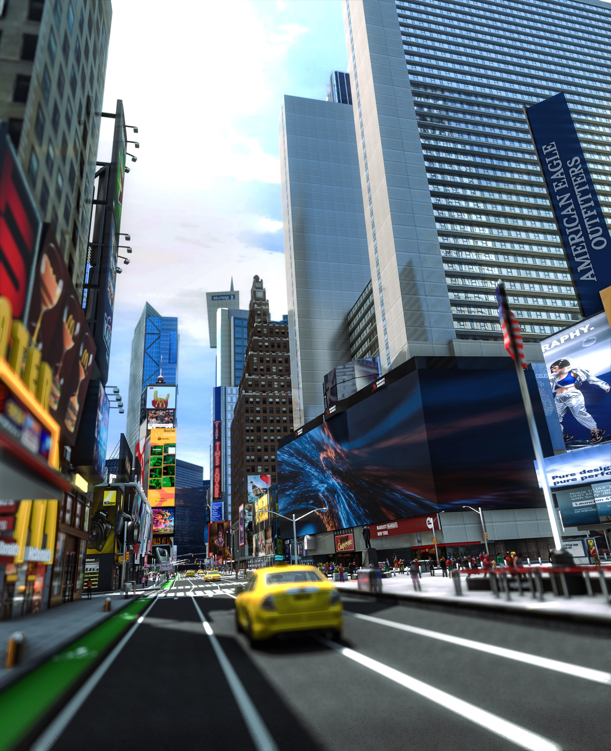 TIMES SQUARE - BROADWAY 3D model_2